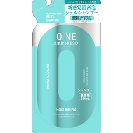 O/NE aminoRESQ Moist Gel Shampoo Refill, 11.8 fl oz (350 ml), Amino Acid, Damage Repair, Dense Foam, Fresh Floral Scent
