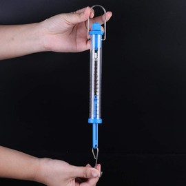 vsilay Labs Newton Force Meter Spring Scale Scale Labeled Transparent Spring Balance Suitable for Scientific 2.5N/10N