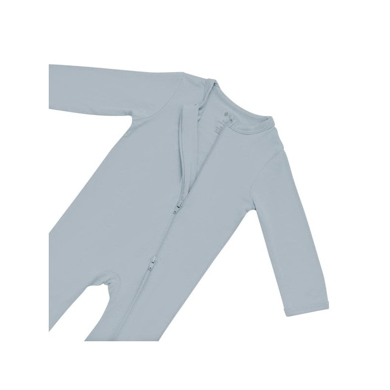 Zippered Romper in Fog