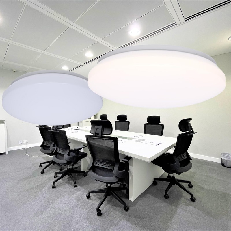 Satco 62-1850 11" LED Cloud Flush Mount, 12.5W, 5CCT (2700K-5000K),