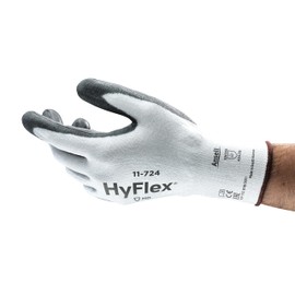 Ansell HyFlex 11-724 Cut protection gloves, mechanical protection, White, Size 10 (Pack of 12 pairs)