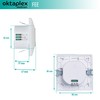 Oktaplex Fairy Set of 2 Motion Detectors Flush-Mounted 180° High