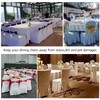 2 Pack Chair Covers with Skirt|Chair Covers Wedding|Removable and Washable