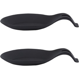 DOITOOL Silicona Cuchara de Reposo de Reposo de Descanso Cucharos Soporte de La Cocina Organizador de Vajillas para Sopa de Olla Buffet Buffet Fast 2 PCS