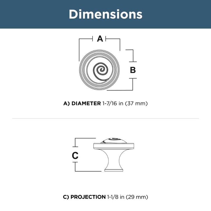 FRANKLIN BRASS Seaside Nautilus (5-Pack) Cabinet Knobs Champagne Bronze Drawer