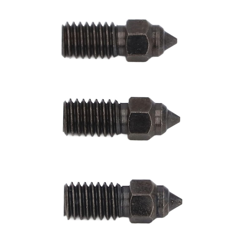 3Pcs Hardened Steel Nozzle 3 Holes High Flow 1.75mm Long