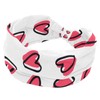 otnrnondcl Wide Headbands for Women, pink hearts Hairband for Women