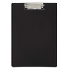 MAUL Clipboard A4 | PP Clipboard Folder in A4 Format for Documents | Durable Conference Folder | Retractable Hanging Eyelet | Folder with Clip for Loose Paper | Black