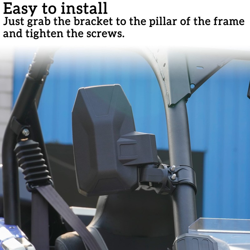 SAUTVS Adjustable Folding Side Rear View Mirrors for Teryx KRX