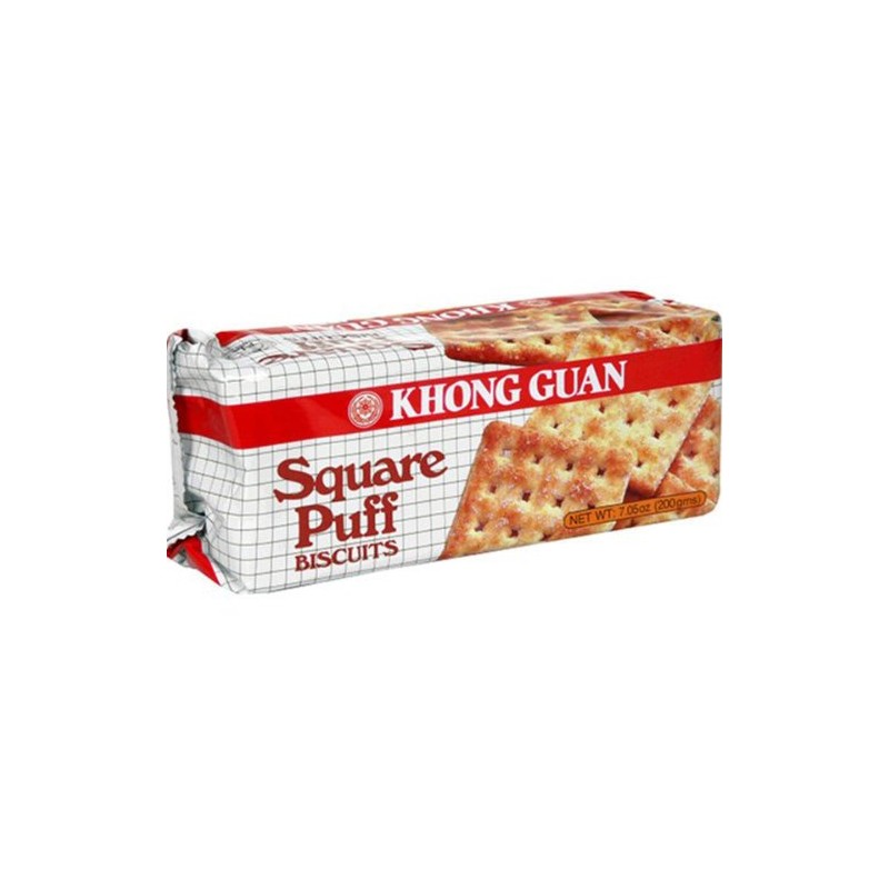 Square Puff Biscuits - 7.05oz [3 units] by Khong Guan.