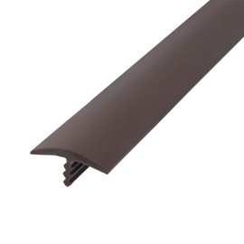 Outwater Plastic T molding 13/16 Inch Wide Dark Brown Chocolate Flexible Polyethylene Center Barb Tee Moulding 250 Foot Coil Commercial Pack