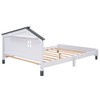 Harper & Bright Designs Full Size Wood Platform Bed Frame