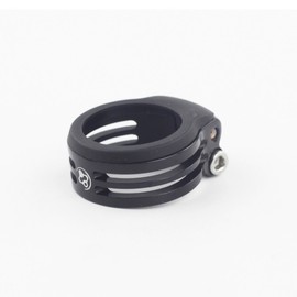 Fouriers CNC Alloy Seatpost Clamp Fixed 31.8mm/34.9mm Waterproof Superlight(31.8 black)