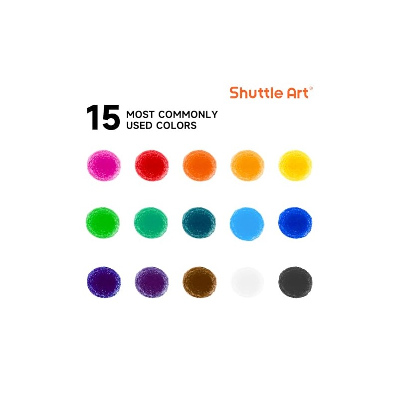 Tempera Paint Sticks, 15 Colors Solid Tempera Paint for Kids,