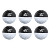 6PCS PU Black White Soft High Elastic Excellent Stable Fly