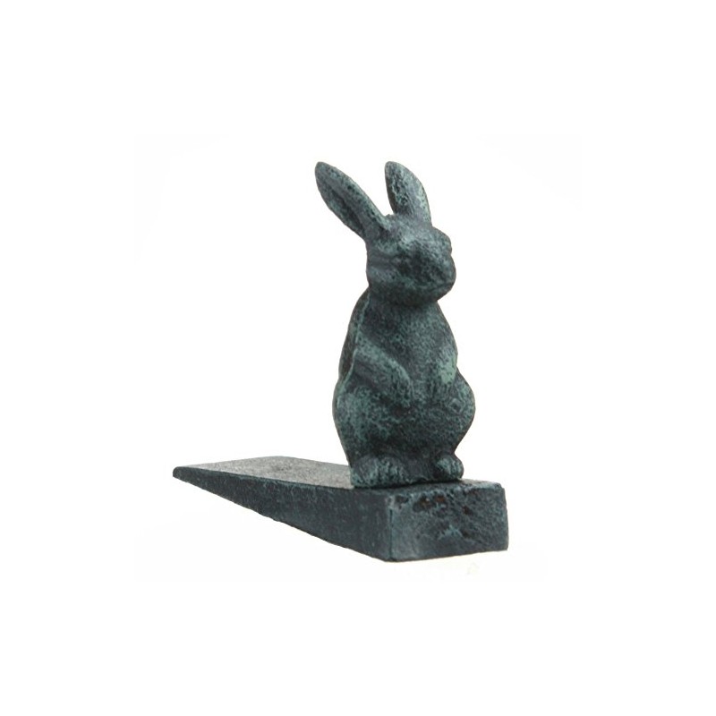 Verde Cast Iron Rabbit ~ Bunny Door Wedge