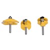 3Pcs Rail Stile Router Bits Roman Ogee Bit Woodworking Groove
