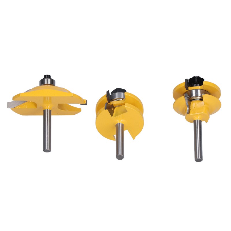 3Pcs Rail Stile Router Bits Roman Ogee Bit Woodworking Groove