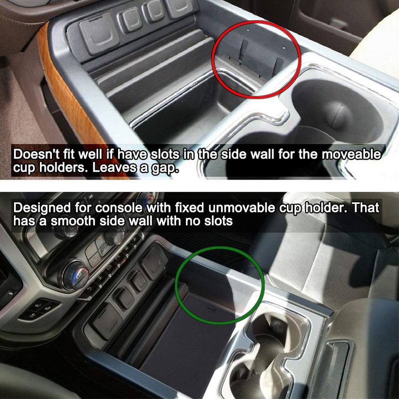 JKCOVER Center Console Organizer Compartment Cover Compatible with 2014 2015