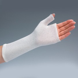 Rolyan - 58817 Thumb Spica Stockinette, Stockinette Tubing, Cotton Stockinette for Pre-Wrap Use, Cotton Wrist Sleeve for Skin Protection Under Splints, Splint Fabrication Liner, Pack of 10, Size Large