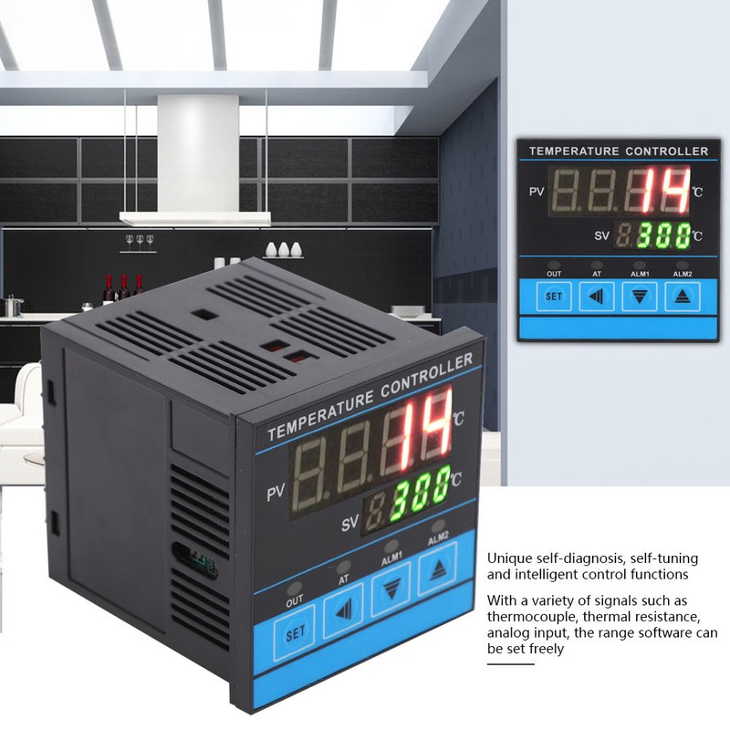 Intelligent Control Temperature Controller Digital PID RELAySSR Output 0-400℃ AC220V