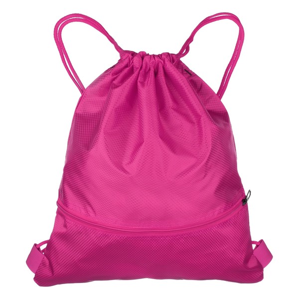 sourcing map Drawstring Backpack Bag 16.5" x 19.3" Oxford Cloth