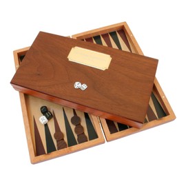 Dice Wooden Backgammon Pub Set Magnetic Box Free Engraving 662