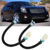 2PCS 12in Oxygen Sensor Wiring Harness Aging Resistant Black Replacement