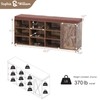 Sophia & William Shoe Bench with 9 Compartments and 1
