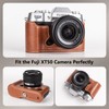 MUZIRI KINOKOO Fuji XT50 Case, PU Leather Protective Half Case