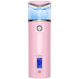 Nano Mister for Eyelash Extensions, Portable Facial Mister for Skincare, 40ML Water Tank, UV Blue Light Sterilization USB Rechargeable, Perfect for Beauty Care and Hydration