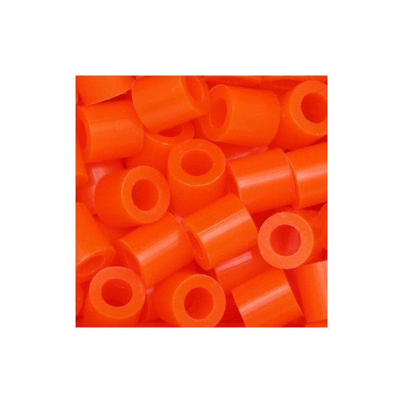 80-15246k perler beads, solid, tangerine, orange