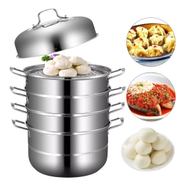 Vevor Olla De Vapor 5 Niveles Vapor De Alimentos Calefacción