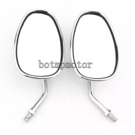 Unbranded Motorcycle Chrome Mirrors For Yamaha V Star 650 950 1100 1300 Tourer Classic