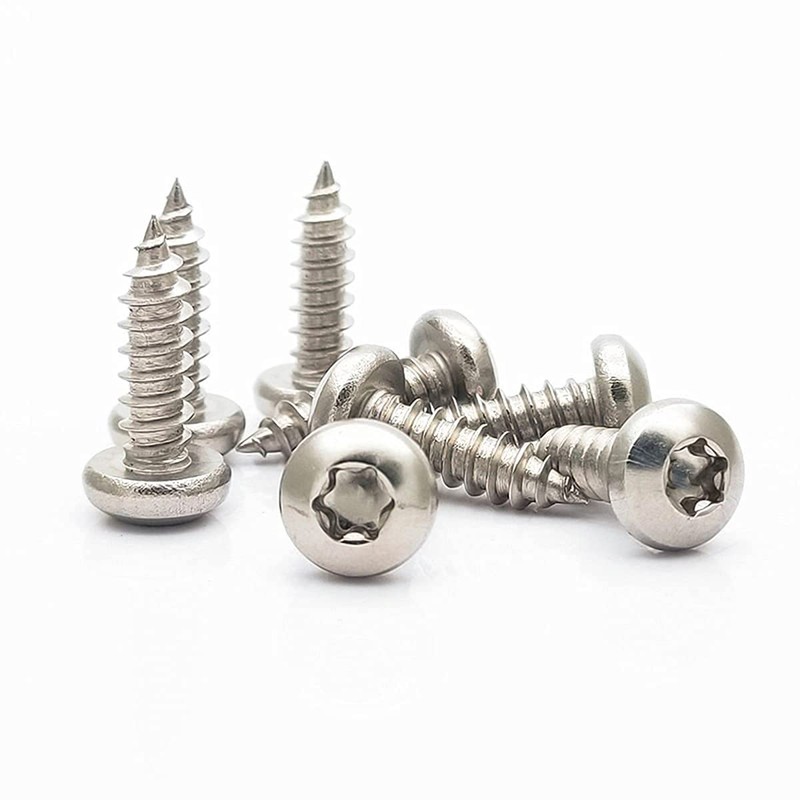 Qrity 50PCS M4x20mm Self Tapping Screw, Torx Pan Head Screws,