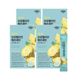 Natia Bromelain Quercetin Pineapple Enzyme (2g x 30 packs) x 4 boxes, 4 months supply / 나티아 브로멜라인 퀘르세틴 파인애플 효소(2g x30포) x4박스 4개월분