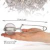 COM-FOUR® Tea Tongs in Various Sizes Stainless Steel Tea Infuser
