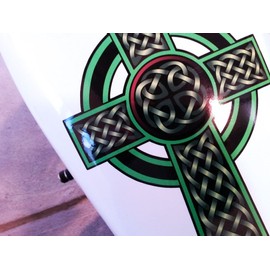 Celtic Cross Decals - 5 pc Tank & Fender Decal Set for Harley Davidson Sportsters, Triumph, BSA & Other Motorcycles