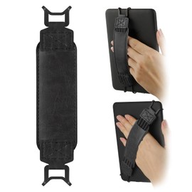 Secure Hand Strap for 6-7 lnch Kindle E-Reader, Universal Elastic Hand-Strap Versatile Lightweight Finger Grip Holder Compatible with Kindle Kobo Sony Voyaga Tolino Pocketbook Lenovo Tablet (Black)