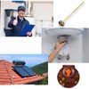Rod thermostat for electric water heaters and solar reservoirs or