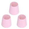 3PCS E14 Lampshade Fabric Ceiling Lamp Shade Exquisite Pink Wall