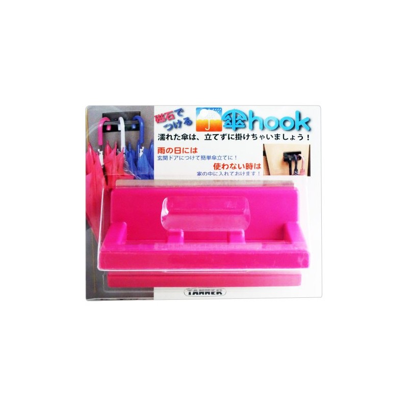 Tanabe Metal Industries TANNNER Umbrella Hook with Magnet KH102, Pink