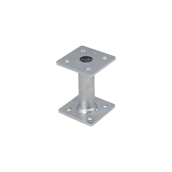 Heavy Duty Galvanised Elevated Post Base Support Fence Foot (Size: 80 x 80mm)