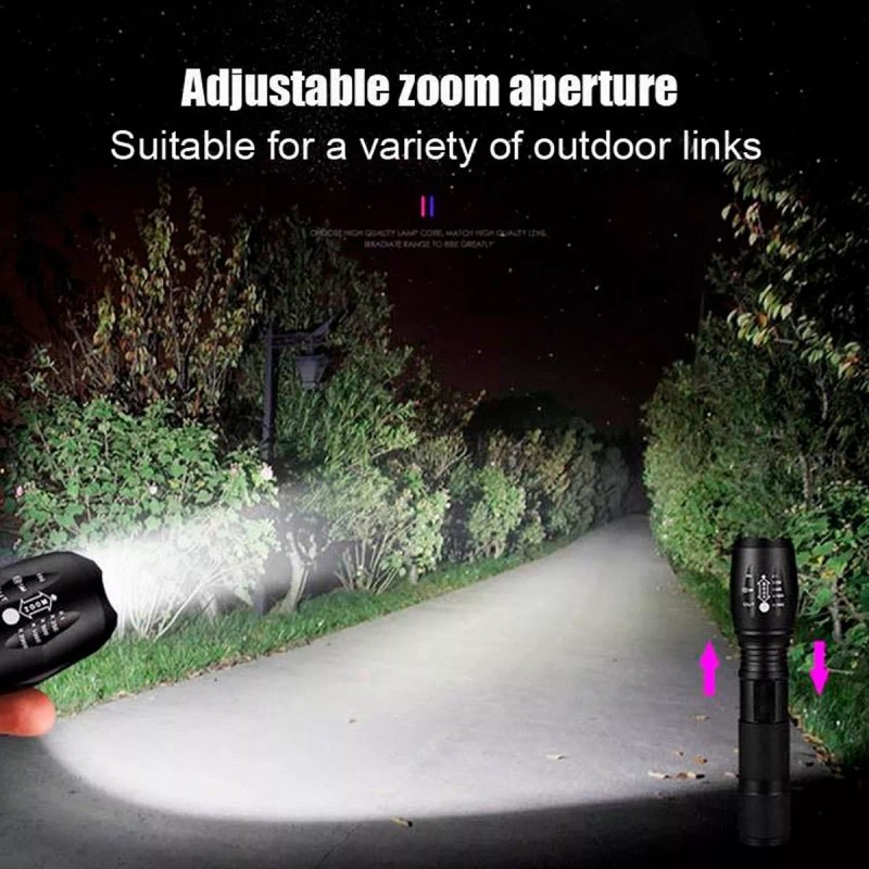 Led Lampara Tactica 3000 Lumens Cree Led T6 Recargable 8800mah