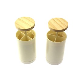 Speed mao Toothpick Toothpick Cotton Swab Container Storage Bottle Set of 2
