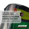 Jackson Safety GPL530 Premium Safety Goggles with detachable Faceshield, Green,
