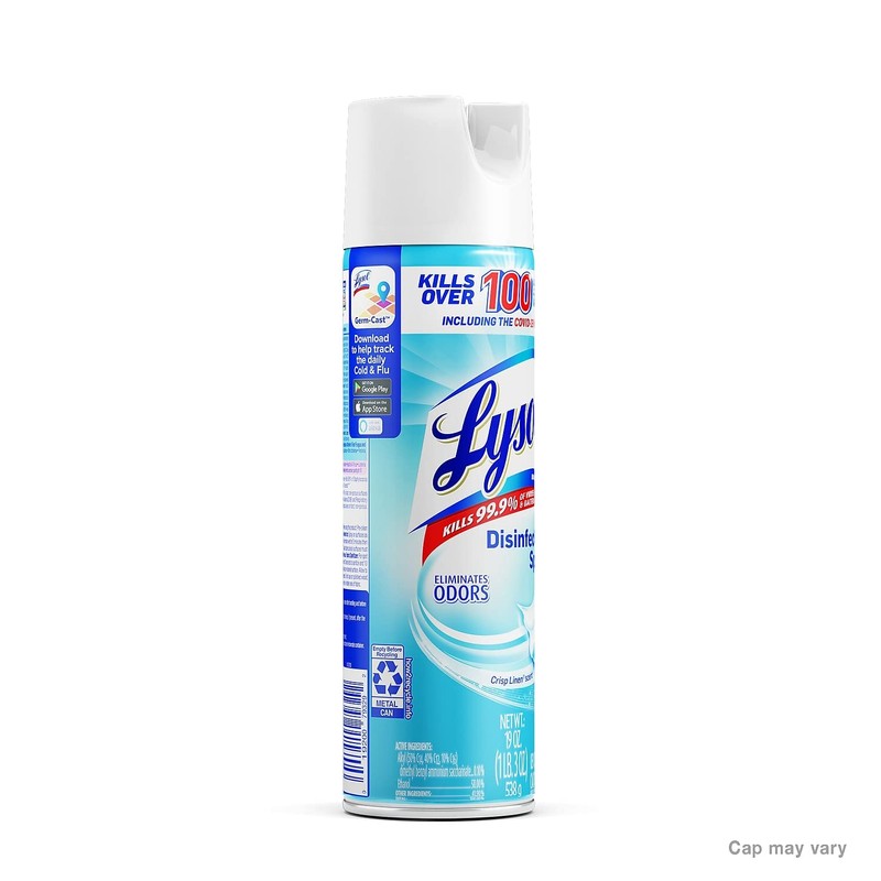 Lysol Disinfectant Spray, Household Essential Cleaning Supplies, Multi-Purpose Room Spray,