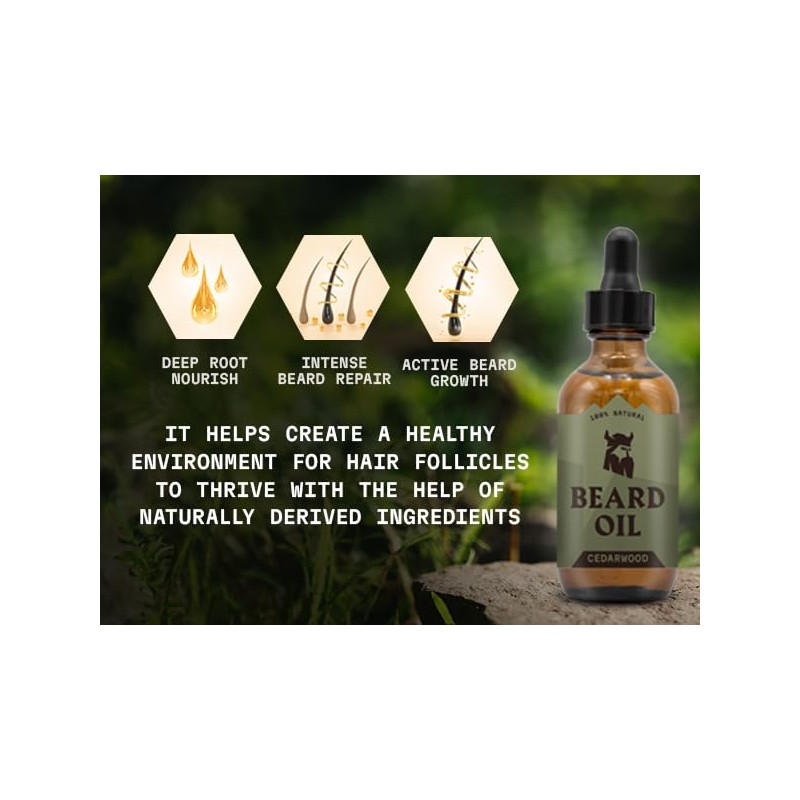 Striking Viking Aceite Para Barba - Aroma A Madera De