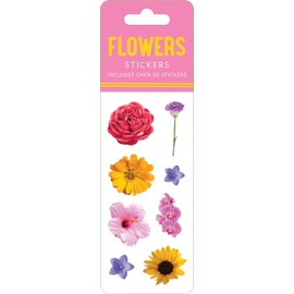 Flowers Sticker Set (6 Different Sheets of Stickers!), 2 1/2 x 7 1/8