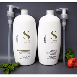 DUO w/ PUMPS Alfaparf Illuminating Low Shampoo and Conditioner 1000ml / 33.8oz